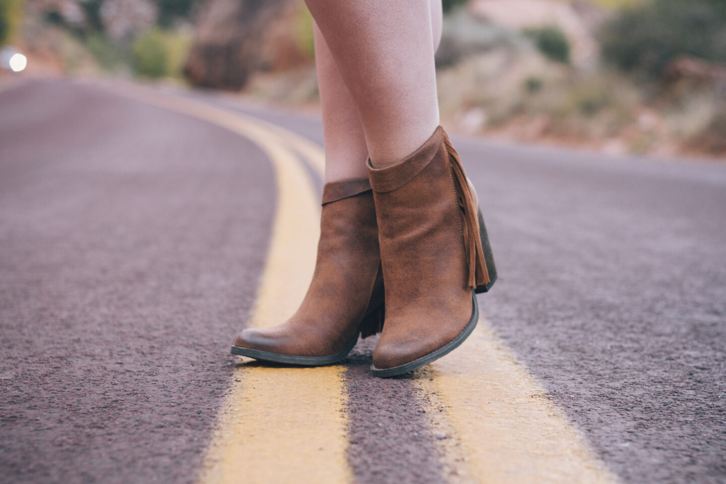 fringe booties