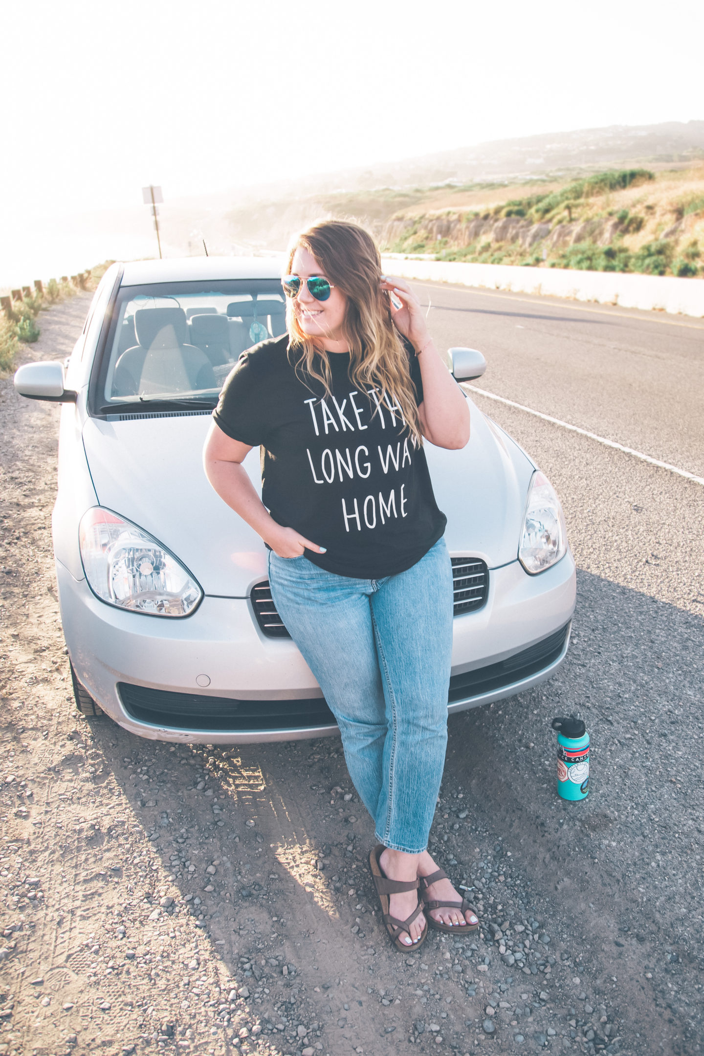 california road trip, take the long way home t-shirt // wander abode