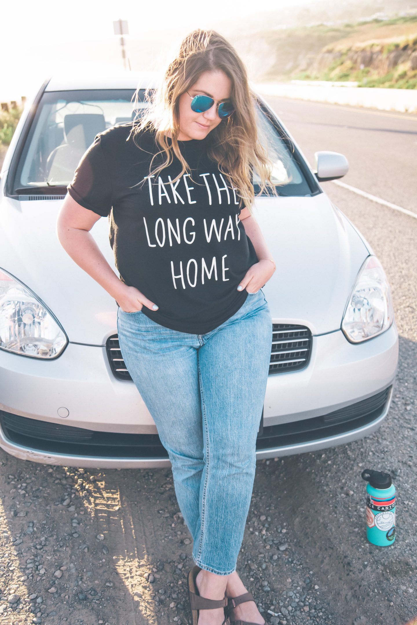 california road trip, take the long way home t-shirt // wander abode