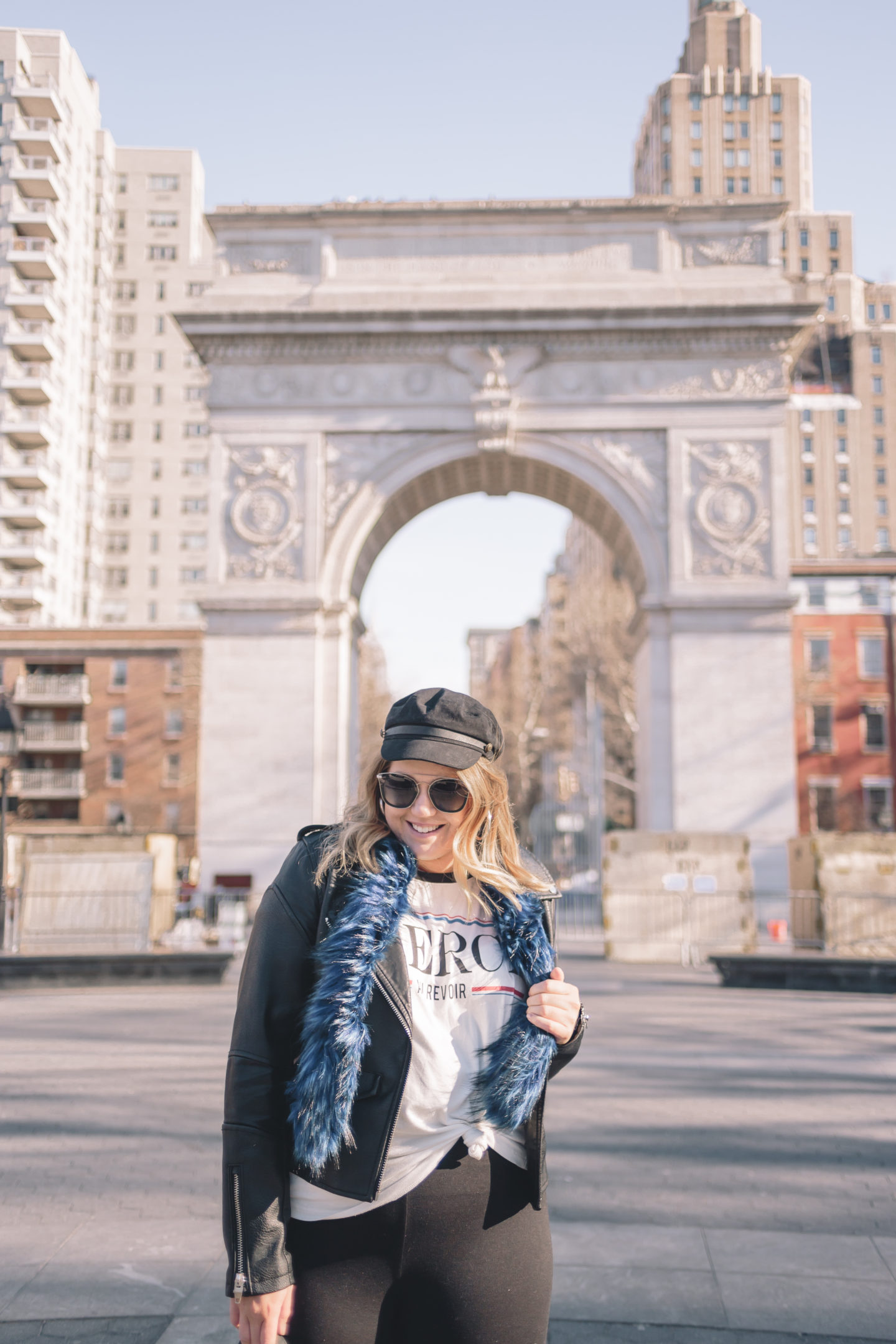 Flare Pants at NYFW, washington square park, winter outfit, nyfw street style