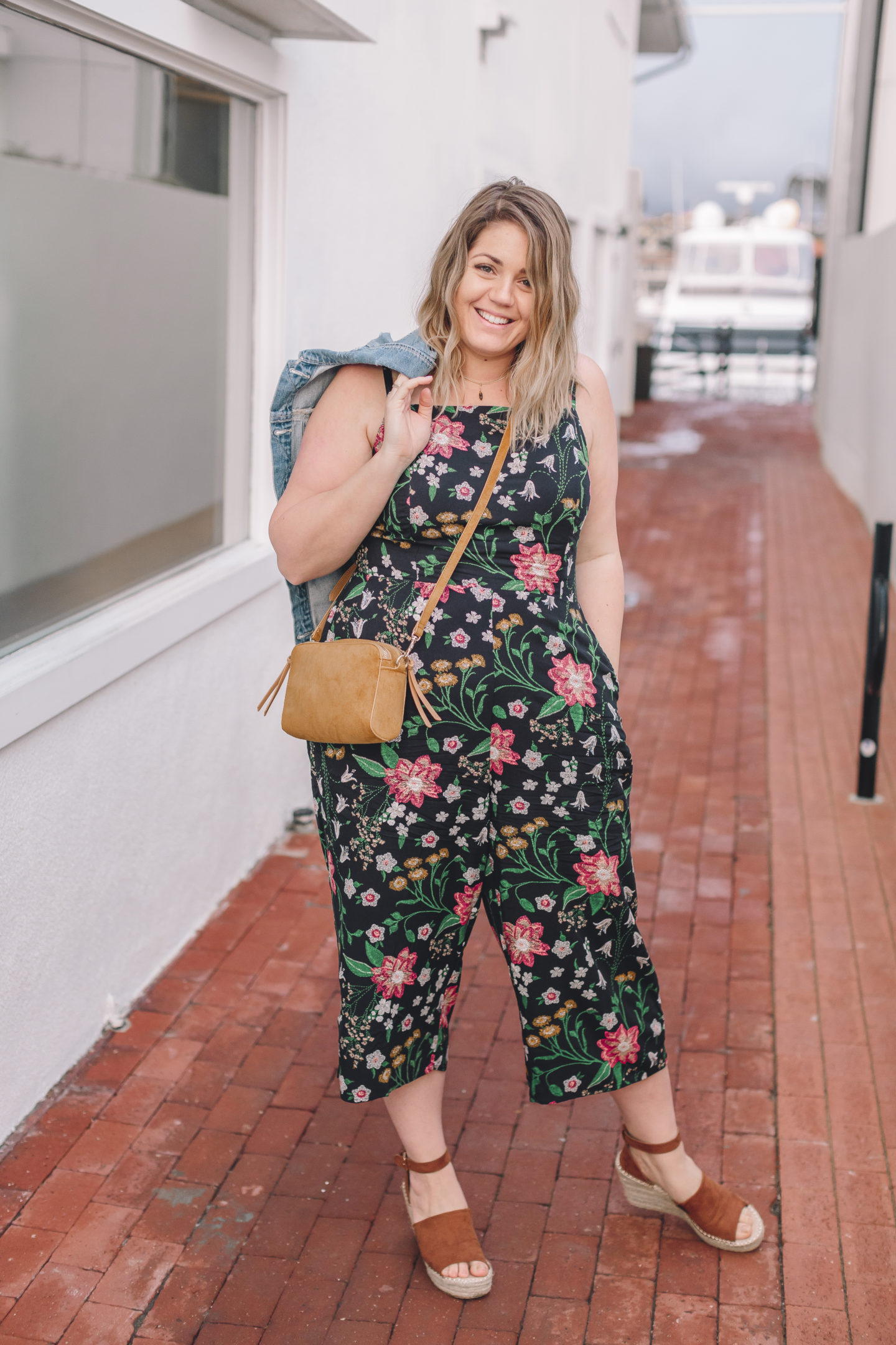 Spring It On! - Floral Jumpsuit - wander abode, spring outfit