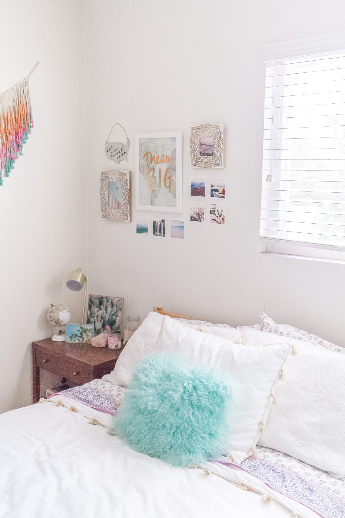 bright boho chic bedroom #mypbteen #sponsored