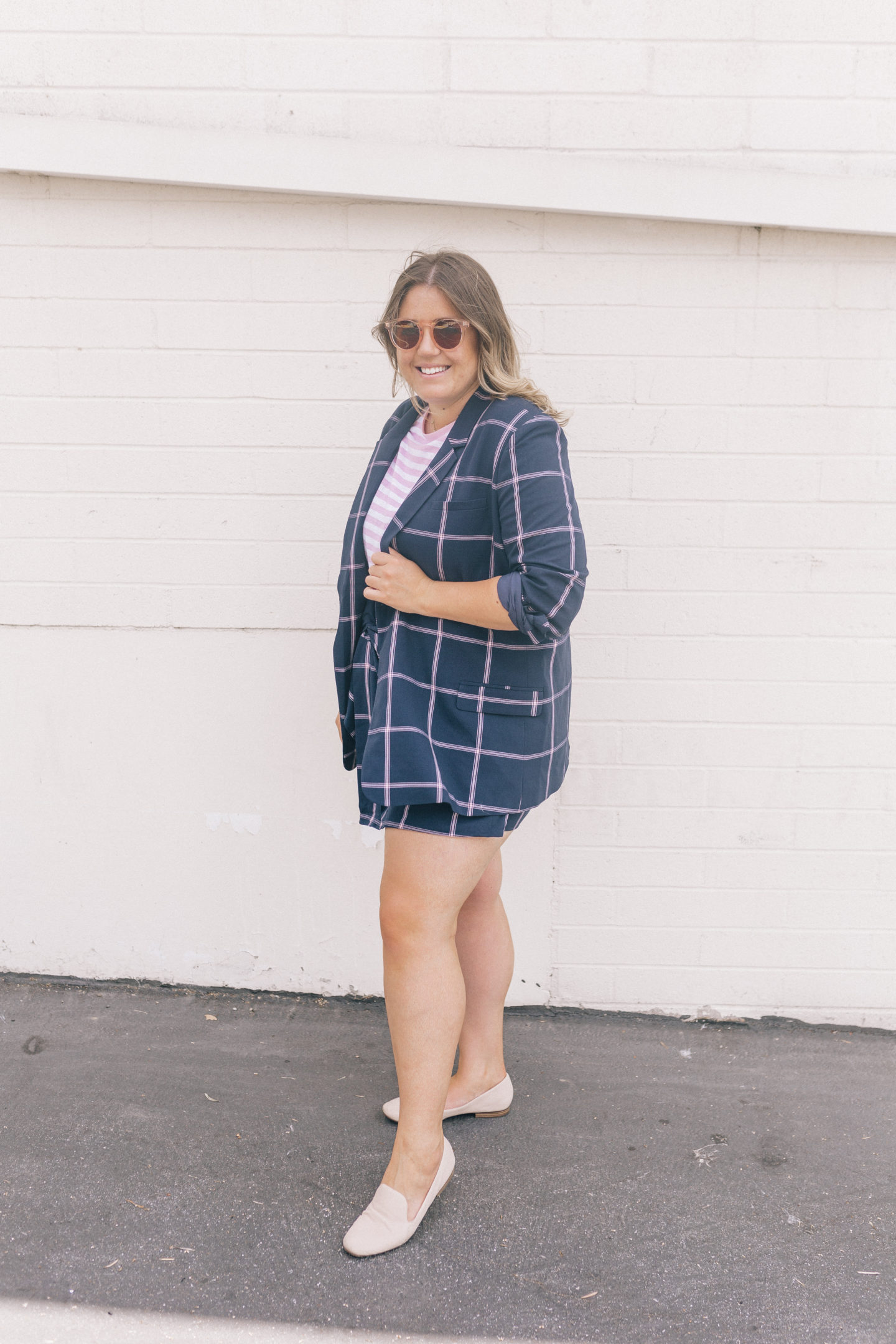 plaid suit set, summer to fall outfit, winter to spring outfit, summer work attire, summer work outfit, nordstrom anniversary sale