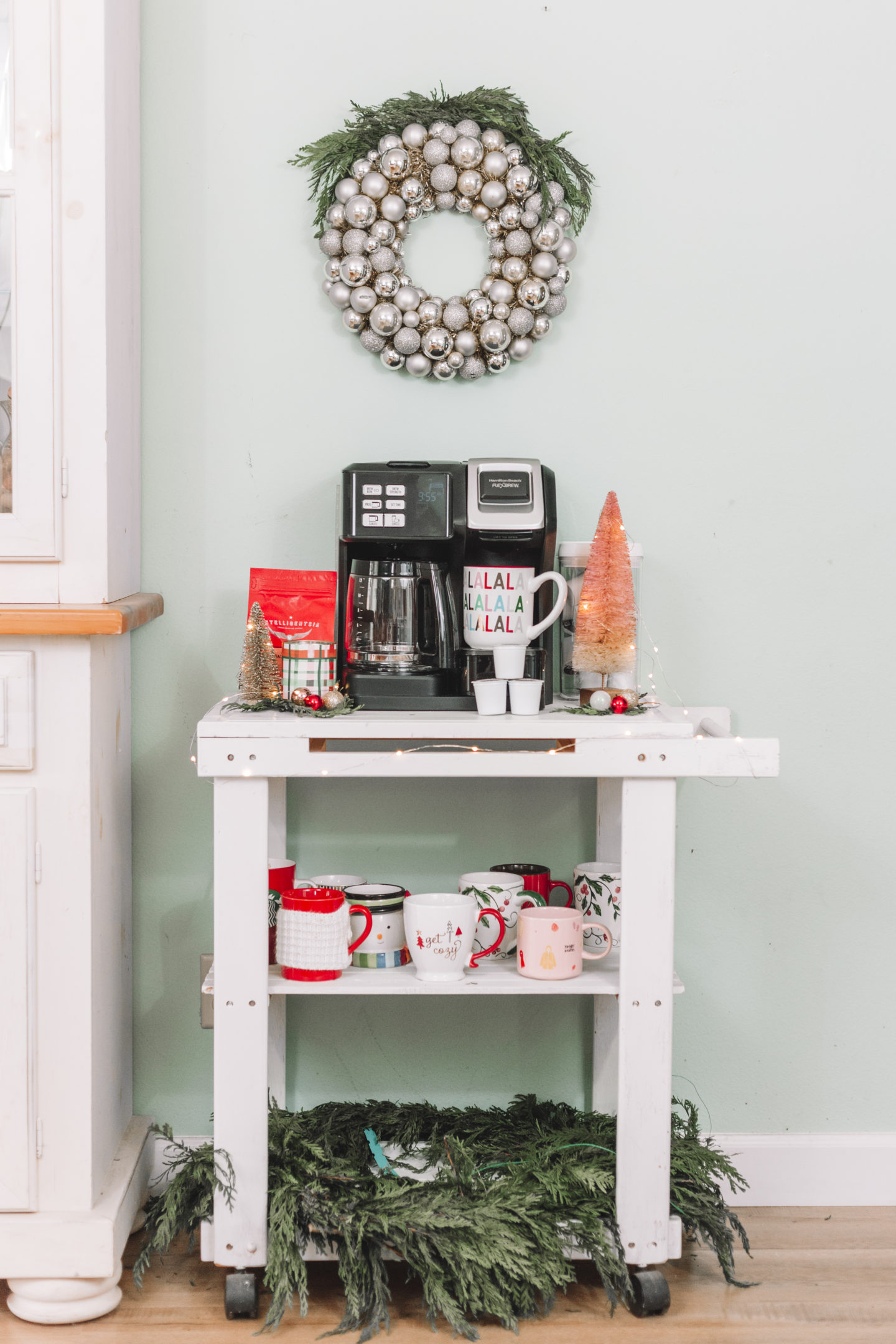 Brewing Up Holiday Cheer with Hamilton Beach - Christmas coffee bar