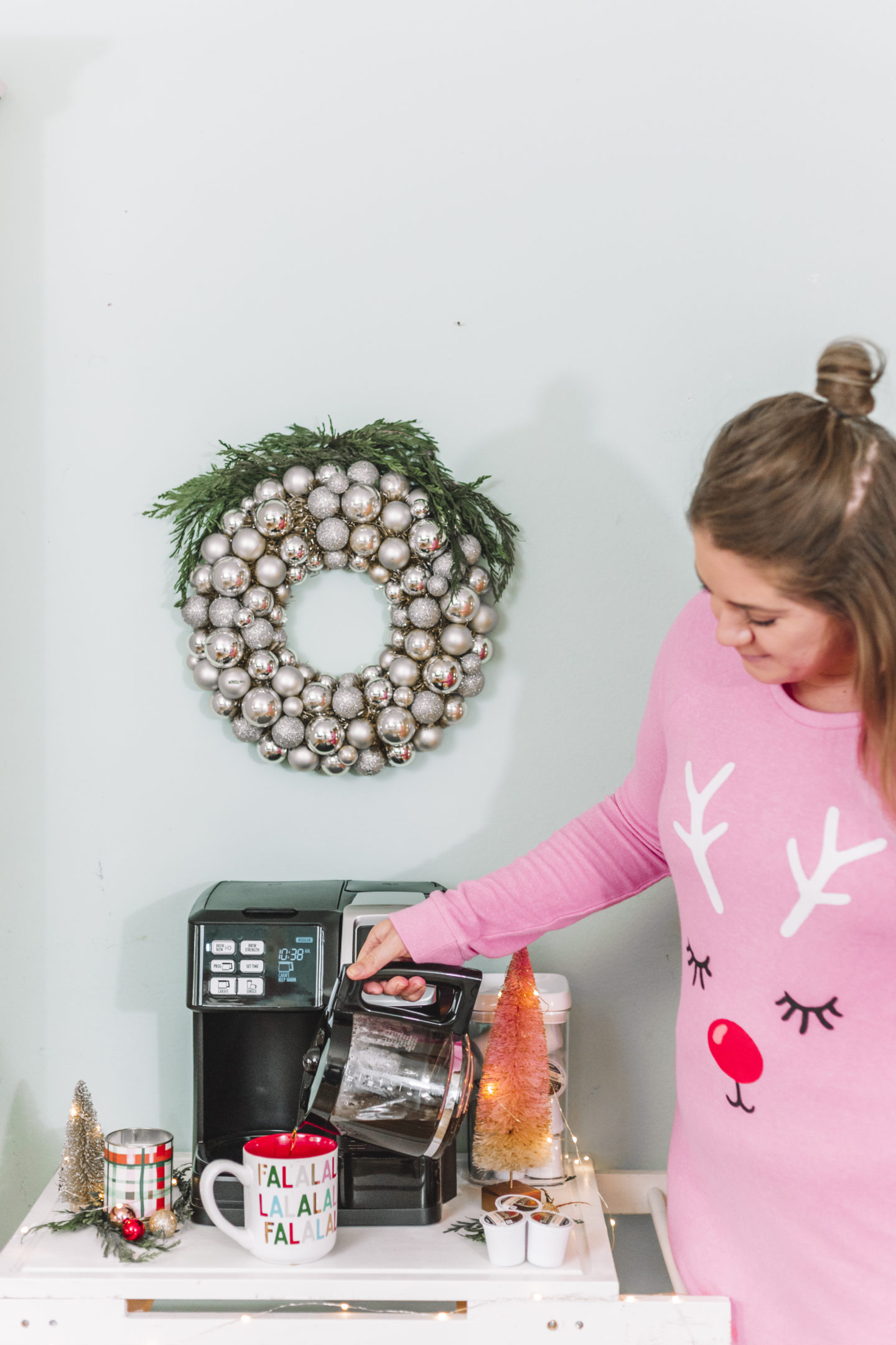 Brewing Up Holiday Cheer with Hamilton Beach - Christmas coffee bar