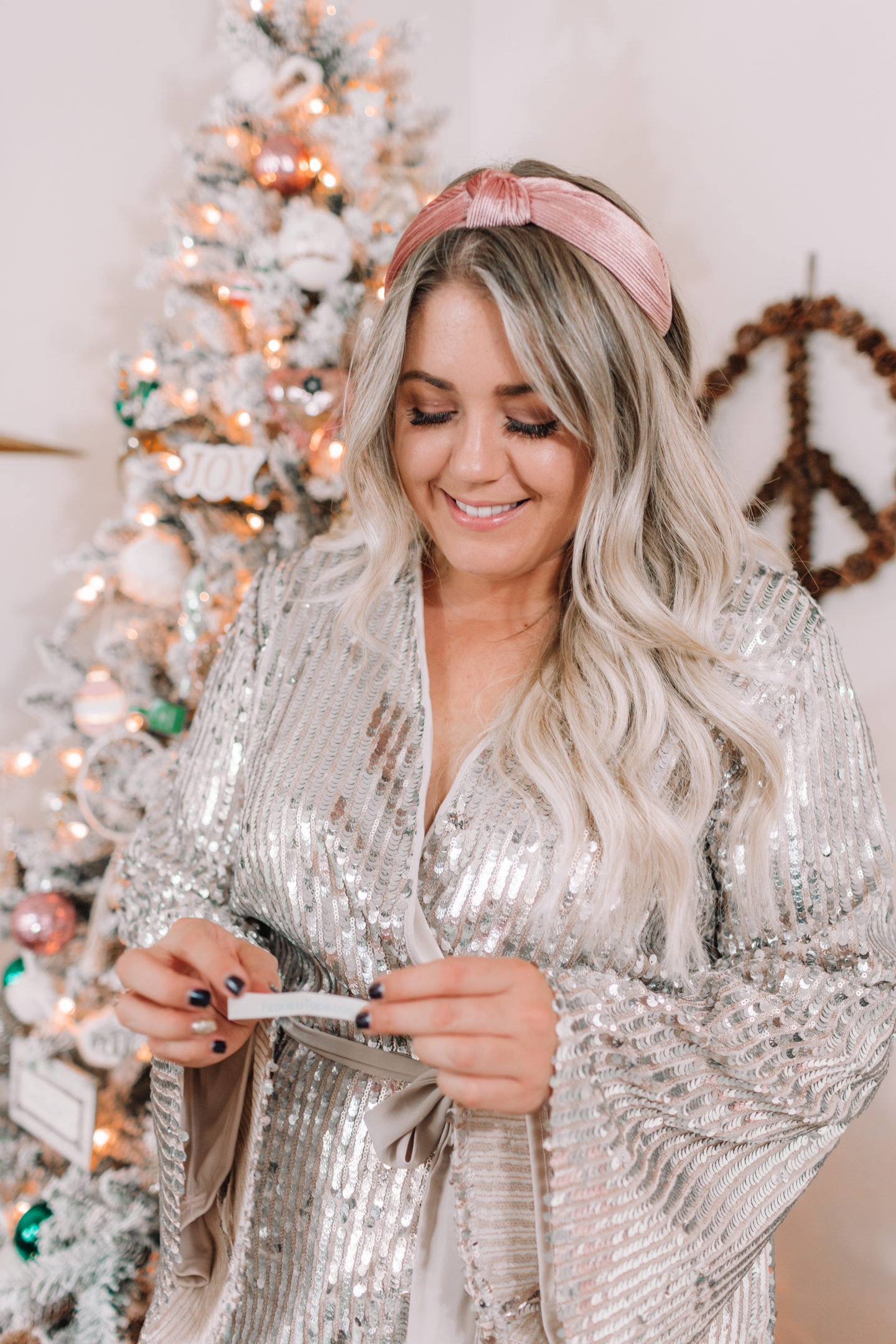 holiday sequin dress Dress // Confidently This Holiday Season with Fearless Tape // wanderabode.com