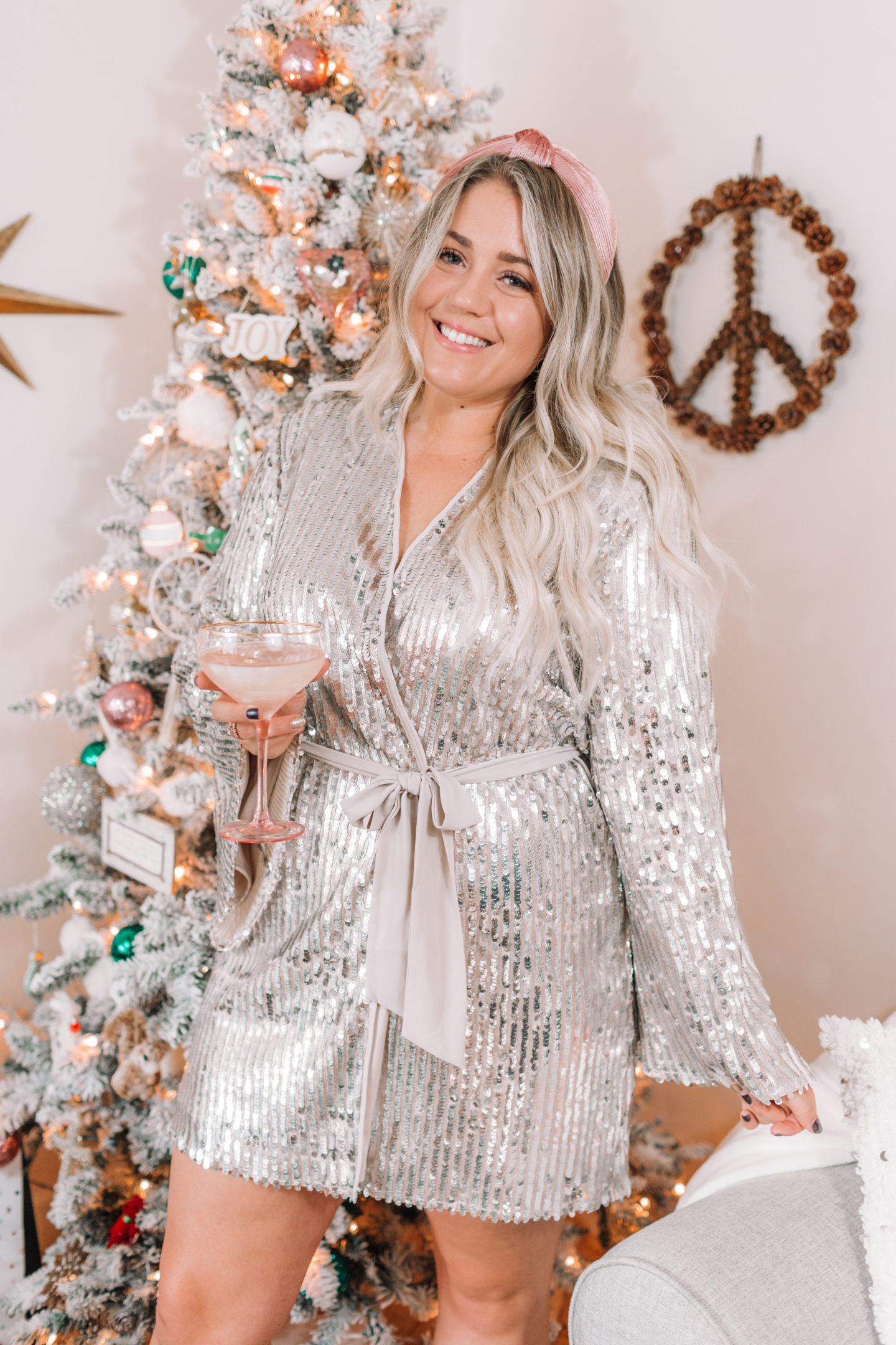 holiday sequin dress Dress // Confidently This Holiday Season with Fearless Tape // wanderabode.com