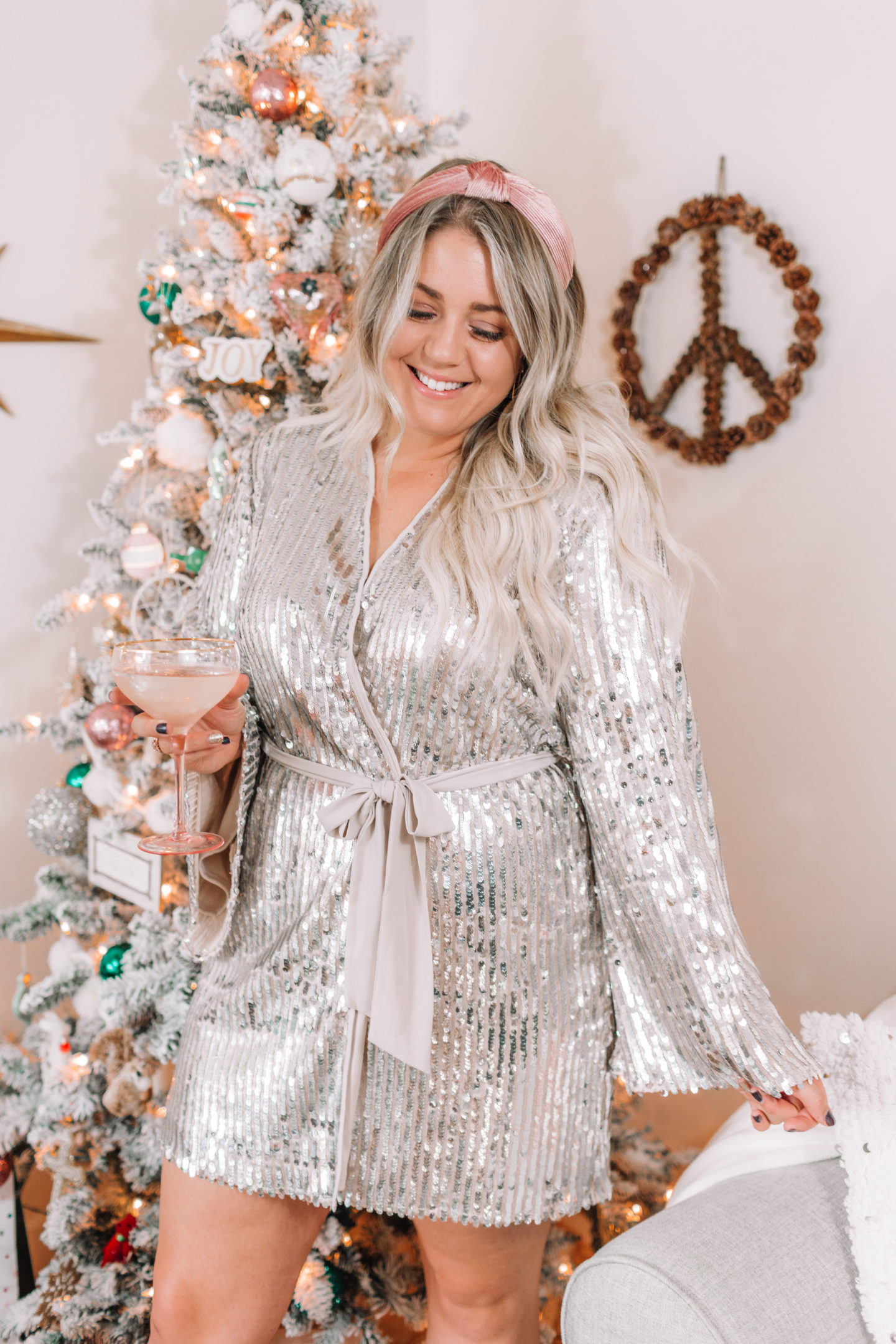 holiday sequin dress Dress // Confidently This Holiday Season with Fearless Tape // wanderabode.com