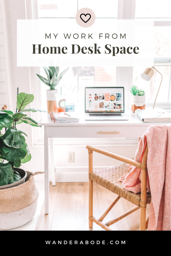 My Work from Home Desk Space - wander abode