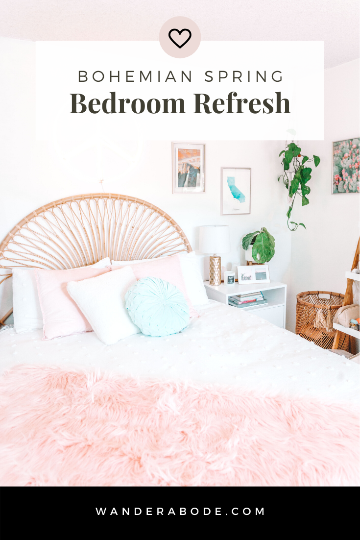 Bohemian Spring Bedroom Refresh