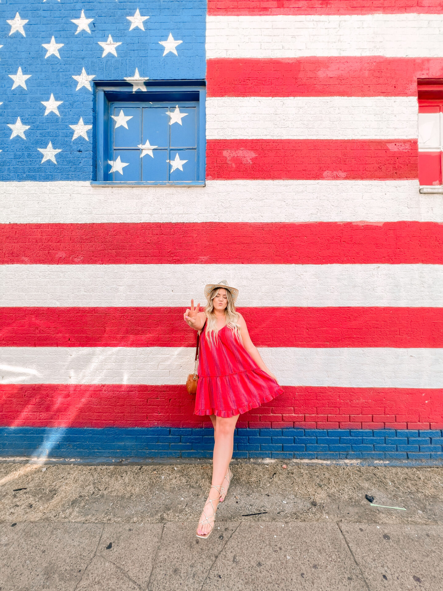 American Flag mural Deep Ellum, Instagrammable Places in Dallas